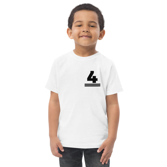 4 year old minimalist birthday shirt